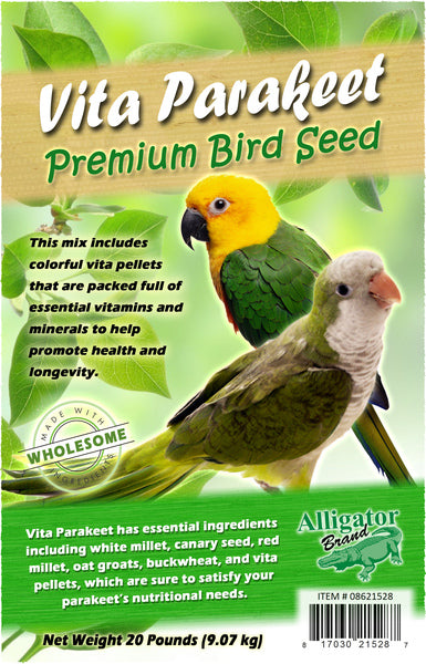 Vita Parakeet Premium Bird Seed 20-lbs