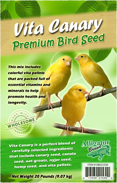Vita Canary Premium Bird Seed 20-lbs