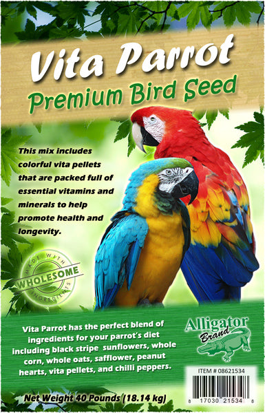 Vita Parrot Premium Bird Seed 40-lbs