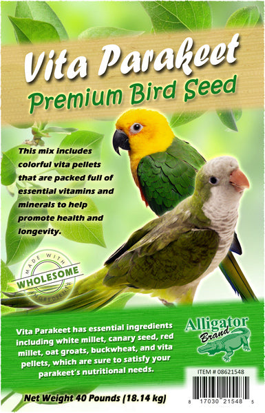Vita Parakeet Premium Bird Seed 40-lbs