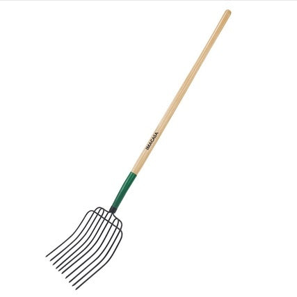 Bedding Fork 10-Tine 11" with Wood Handle