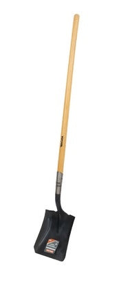 Shovel Contractor Series 14-Gauge Square Point with Wood Handle 58.25"