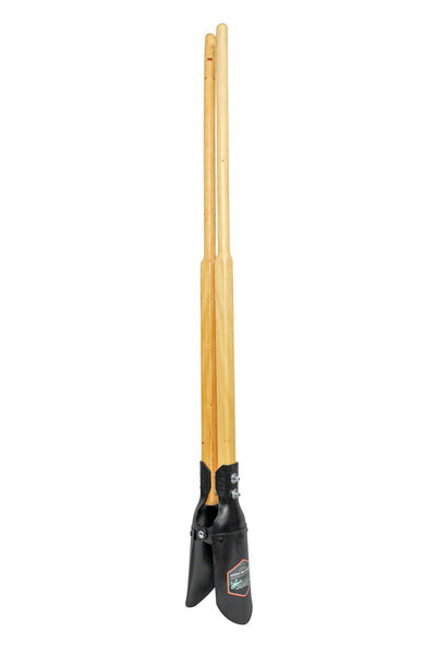 Post Hole Digger Hercules-Pattern Riveted Blades with Wood Handles 59.5"