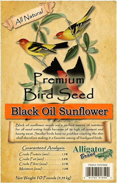 Bird Seed - Premium Black Oil Sunflower 10-lbs