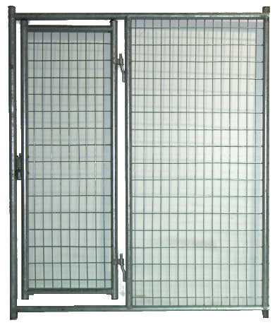 Dog Kennel Side Panel with Single Entrance Door 5ft Hot Dipped Galvanized