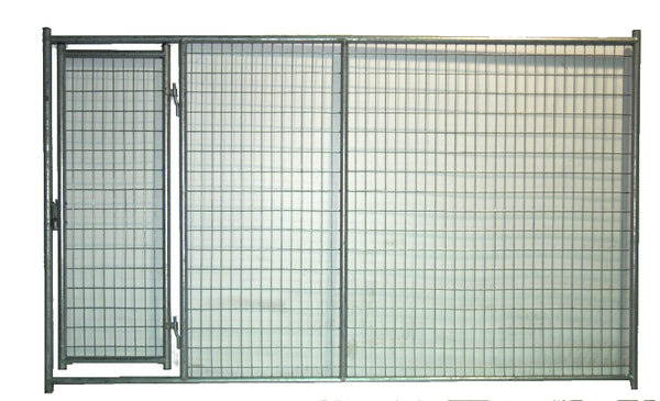 Dog Kennel Side Panel with Single Entrance Door 10ft Hot Dipped Galvanized