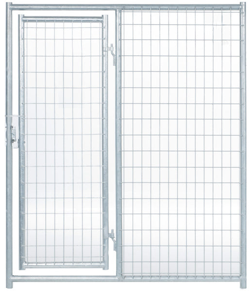 Dog Kennel Side Panel with Single Entrance Door 5ft Pre-Galvanized Wire