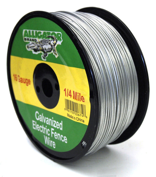 16 Gauge 1/4 Mile Galvanized Electric Fence Wire