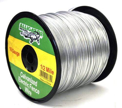 16 Gauge 1/2 Mile Galvanized Electric Fence Wire