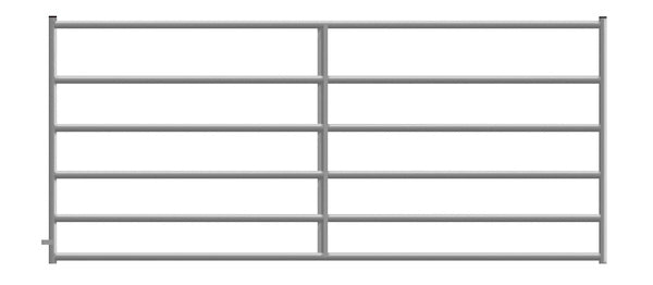 Gate 6-Bar (2" Tubing) Square Corner 10ft - Galvanized
