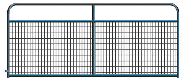 Gate Wired (2x4) Round Corner 8ft - Galvanized Black