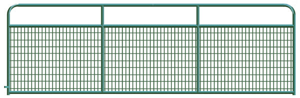 Gate Wired (2x4) Round Corner 14ft - Galvanized Green