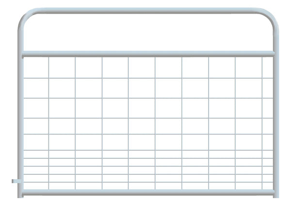 Mesh Gate Hog Round Corner 6ft - Galvanized