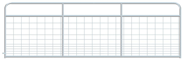 Mesh Gate Hog Round Corner 14ft - Galvanized