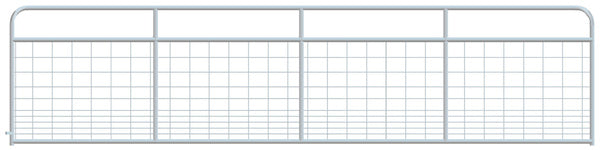 Mesh Gate Hog Round Corner 16ft - Galvanized