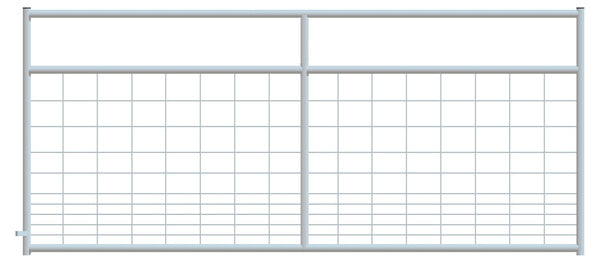 Mesh Gate Hog Square Corner 8ft - Galvanized