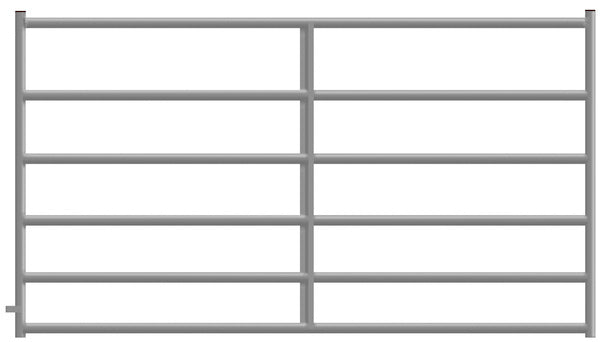 2" x 8' Six Tube Galvanized Heavy Gate