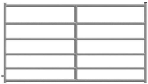 2" x 8' Six Tube Galvanized Heavy Gate