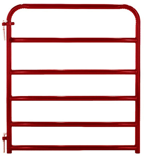 Gate 6-Bar Round Corner 4ft Red