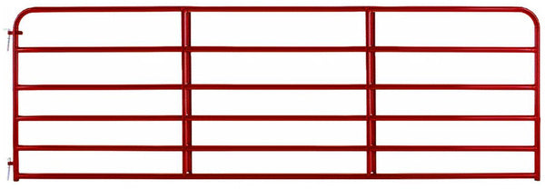 Gate 6-Bar Round Corner 14ft Red