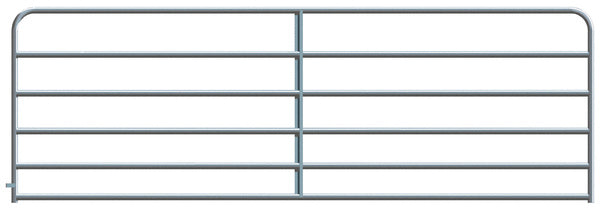 Alligator Brand 6-Bar Galvanized Round Corner 12 ft. Gate