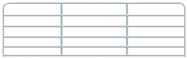 Alligator Brand 6-Bar Galvanized Round Corner 14 ft. Gate