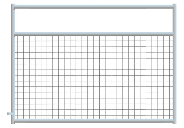 4" x 4" Wire Mesh Galvanized Square Corner 6 ft. Gate