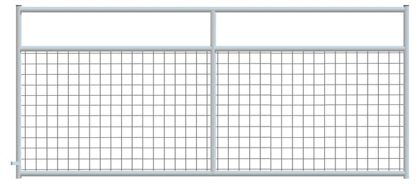 4" x 4" Wire Mesh Galvanized Square Corner 8 ft. Gate