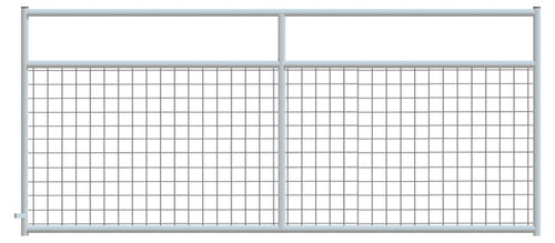 4" x 4" Wire Mesh Galvanized Square Corner 8 ft. Gate