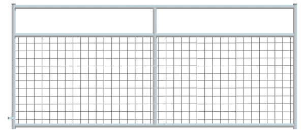 4" x 4" Wire Mesh Galvanized Square Corner 10 ft. Gate