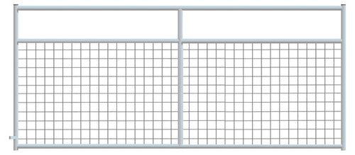 4" x 4" Wire Mesh Galvanized Square Corner 12 ft. Gate