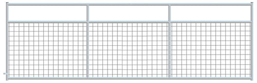 4" x 4" Wire Mesh Galvanized Square Corner 14 ft. Gate