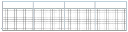 2" x 4" Wire Mesh Galvanized Square Corner 16 ft. Gate