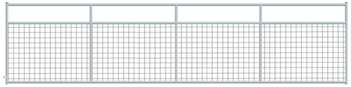 4" x 4" Wire Mesh Galvanized Square Corner 18 ft. Gate