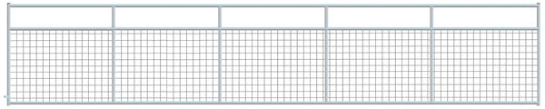 4" x 4" Wire Mesh Galvanized Square Corner 20 ft. Gate