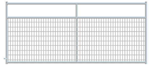 2" x 4" Wire Mesh Galvanized Square Corner 10 ft. Gate