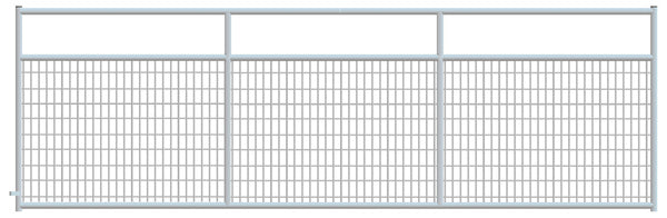 2" x 4" Wire Mesh Galvanized Square Corner 14 ft. Gate