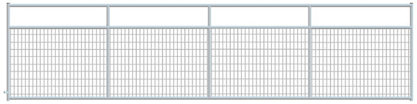 2" x 4" Wire Mesh Galvanized Square Corner 18 ft. Gate