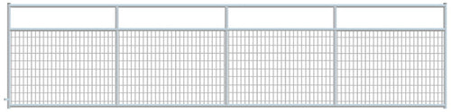 2" x 4" Wire Mesh Galvanized Square Corner 18 ft. Gate