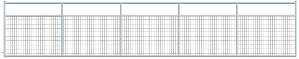 2" x 4" Wire Mesh Galvanized Square Corner 20 ft. Gate