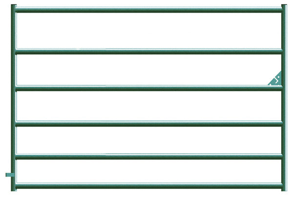 Alligator Brand 6 Bar Green Powder Coated Square Corner 4 ft. Gate