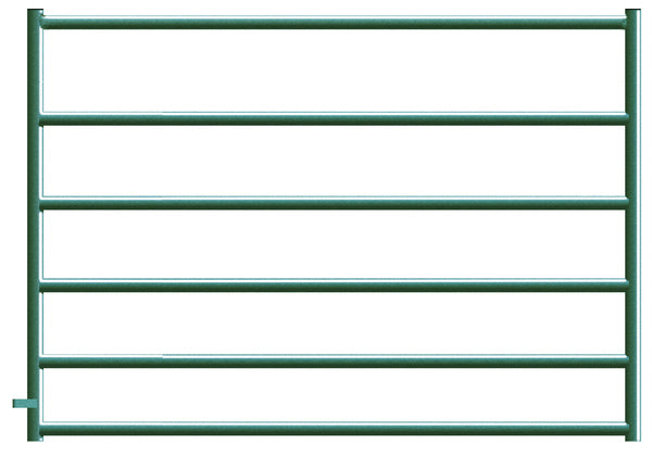 Alligator Brand 6 Bar Green Powder Coated Square Corner 6 ft. Gate