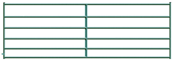 Alligator Brand 6 Bar Green Powder Coated Square Corner 12 ft. Gate