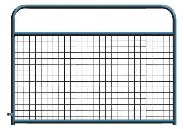 4" x 4" Wire Mesh Black Powder Coated Round Corner 4 ft. Gate