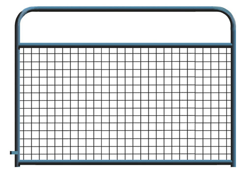 4" x 4" Wire Mesh Black Powder Coated Round Corner 6 ft. Gate