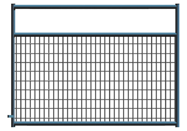 2" x 4" Wire Mesh Black Powder Coated Square Corner 4 ft. Gate