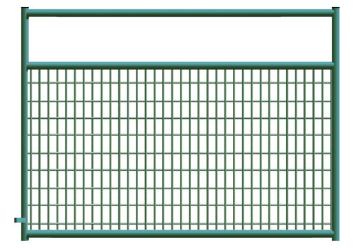 2" x 4" Wire Mesh Green Powder Coated Square Corner 4 ft. Gate