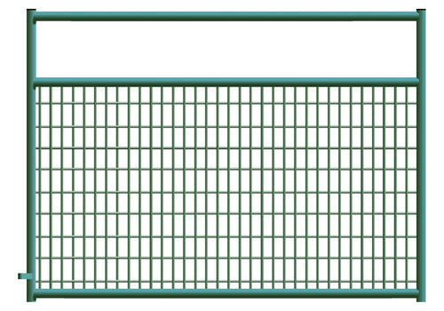 2" x 4" Wire Mesh Green Powder Coated Square Corner 6 ft. Gate