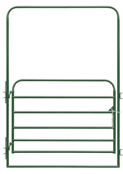 Alligator Brand 6 Bar Green Round Corner 4 ft. Entrance Panel