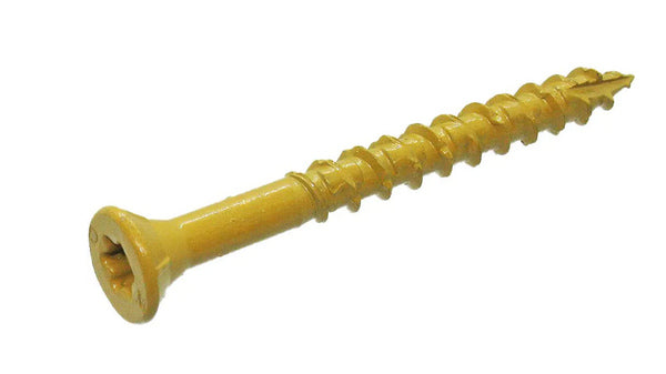Deck Screw - 2" 8-Gauge Star-T20 Coarse-Thread Epoxy Coated Tan 5-lbs